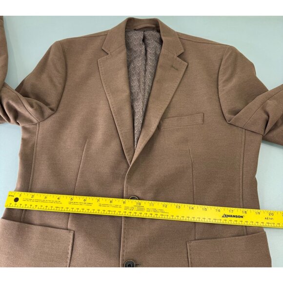 Johnston & Murphy Jacket Sport Coat Mens Medium M Fox Print Lined SOFT Blazer - Picture 9 of 12